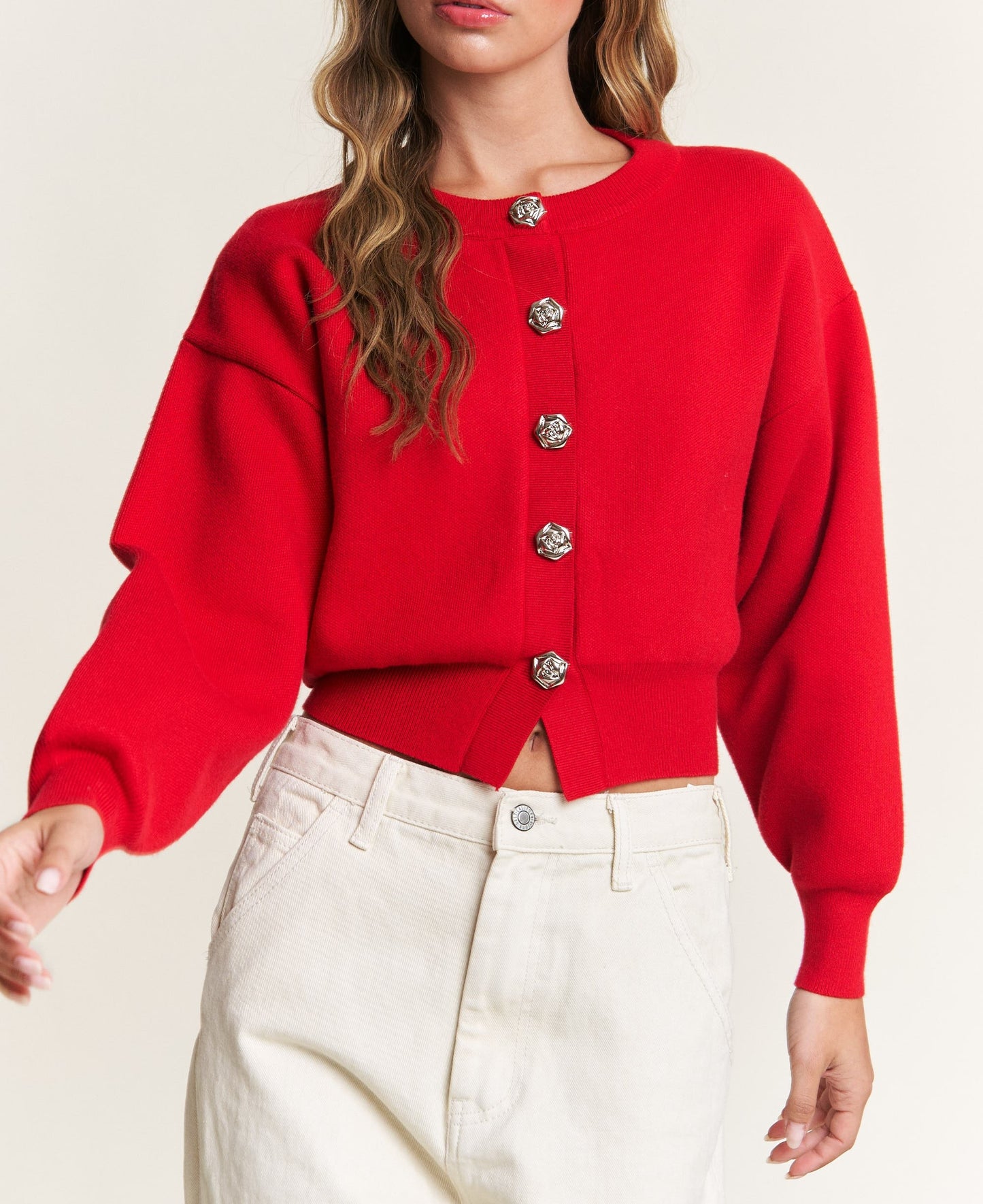 Chercely Cardigan (Red)