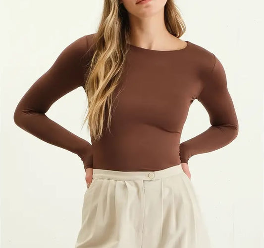 Noelle Top (Brown)